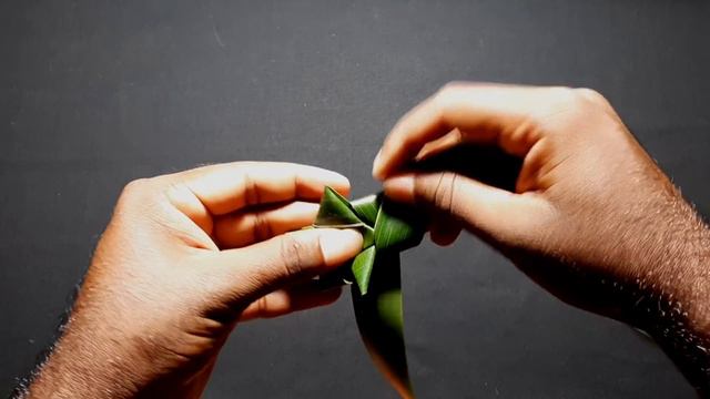 How to make a Coconut leaf star - Coconut(palm) leaf craft. смотреть онлайн