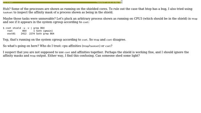 DevOps & SysAdmins: How does CPU affinity interact with cgroups in Linux? смотреть онлайн
