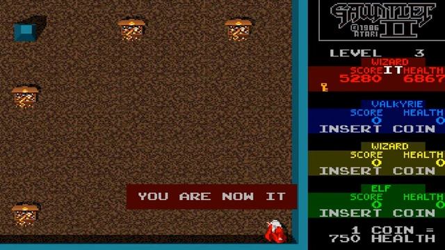 GAUNTLET 2 Retro Arcade Game By ATARI GAMES 1986