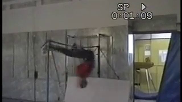 Турник. Соскок срывом из оборота назад в угле вне