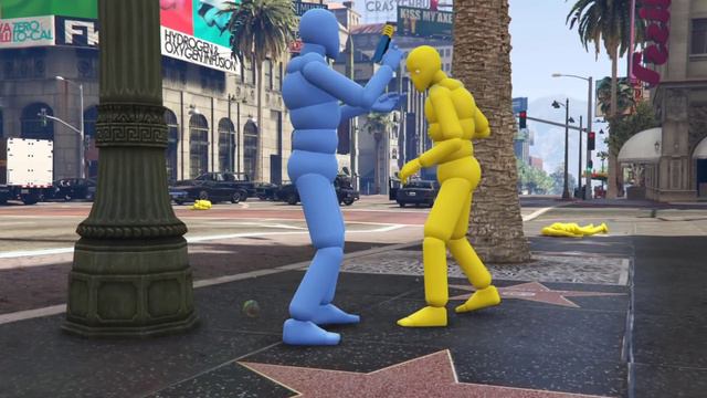 Crazy Highway NPC Wars of Active Ragdoll Dudes in GTA 5 смотреть онлайн