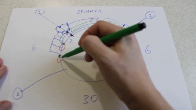 Реглан, росток, расчёт на 68 петель смотреть онлайн