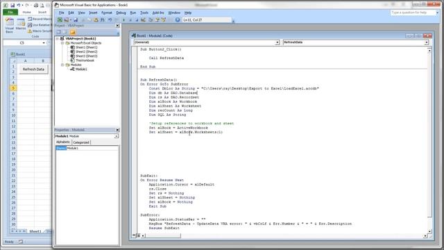 Excel VBA to Extract Data from an Access Database смотреть онлайн