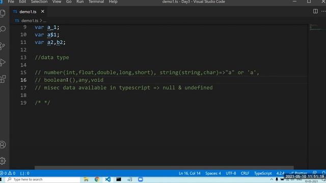 Lec7 Data Type in Typescript part1 смотреть онлайн