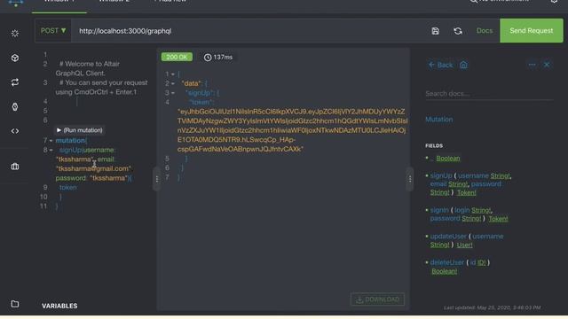 Nodejs Graphql testing Query using Graphiql #11 смотреть онлайн