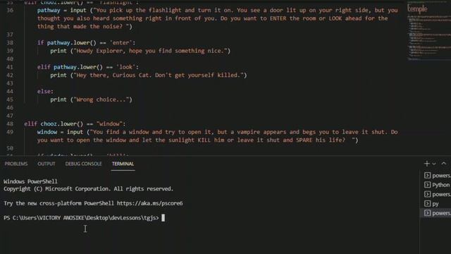 creating an ADVENTURE GAME (like Treasure Island or Temple Run) ~ Python Project Ideas 002 смотреть онлайн