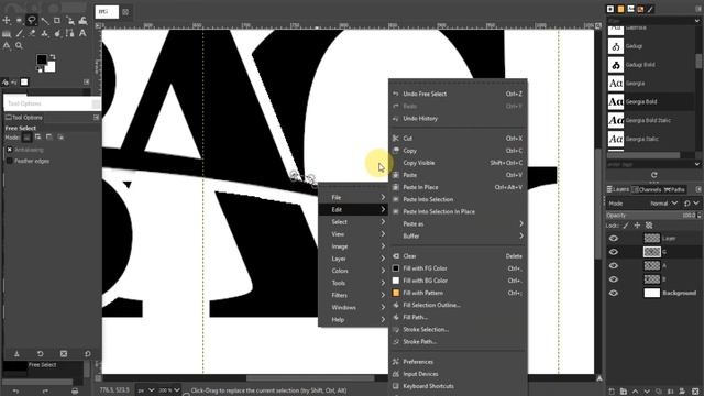 How To Make Text Logo Design In Gimp Tutorial 2.10 смотреть онлайн