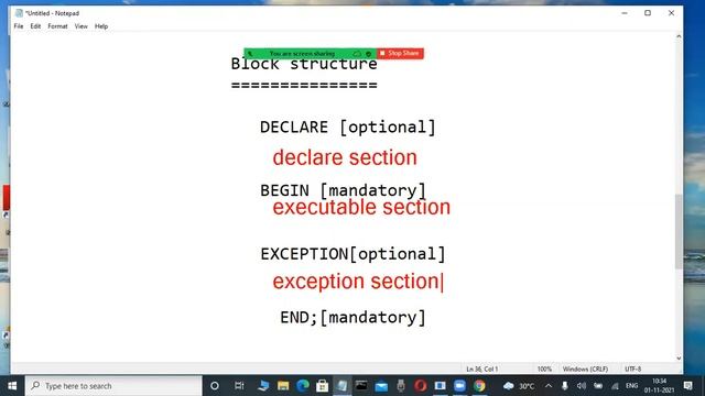 PL/SQL tutorials || Demo - 1 || by Mr. Murali On 01-11-2021 @10AM IST смотреть онлайн
