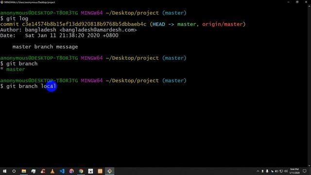 07. How to work with branch - Git Bash Tutorial in Bangla смотреть онлайн