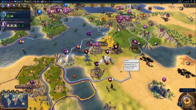 Civ 6 AI ONLY {Deity} | Civilization 6: AI Only Gameplay [Civ 6 Earth Map Autoplay Mod] - Part 2 смотреть онлайн