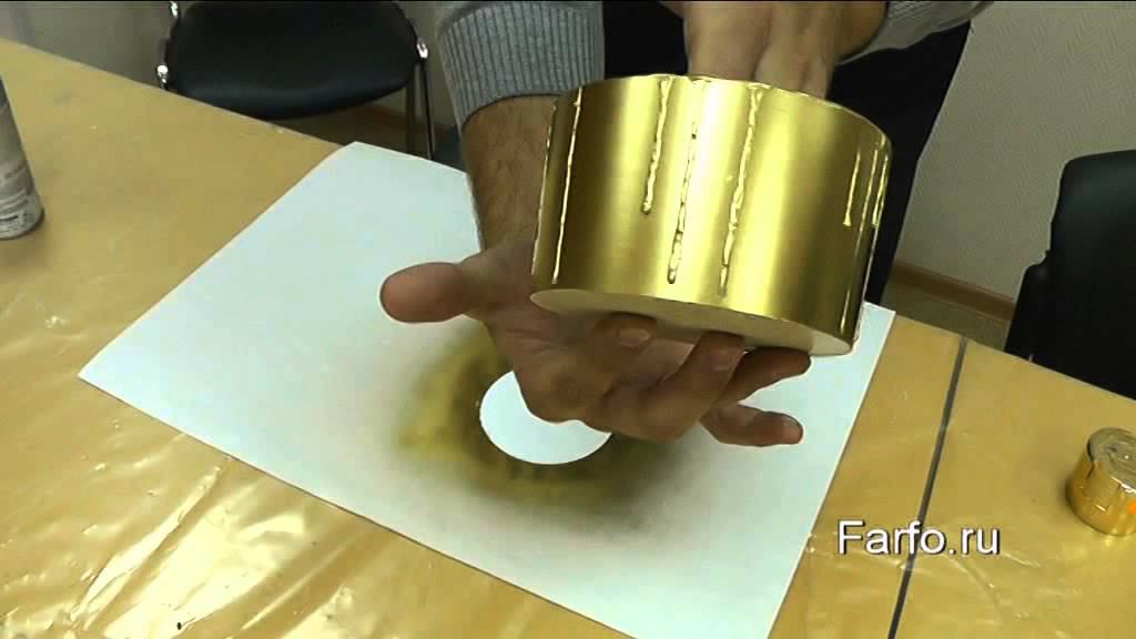 Кашпо из Farfo методами литья и лепки. Декорирование и имитация травертина смотреть онлайн