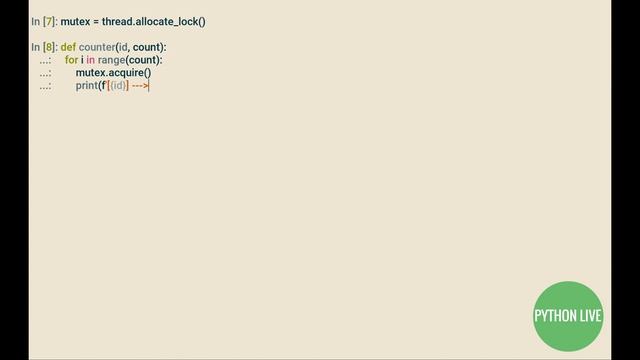 Python's low level _thread module, allocate, acquire and release locks, mutually exclusive objects смотреть онлайн
