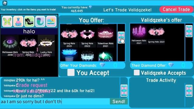 Trading in a rich royale high server + getting 13 halos (Royale High Roblox) смотреть онлайн