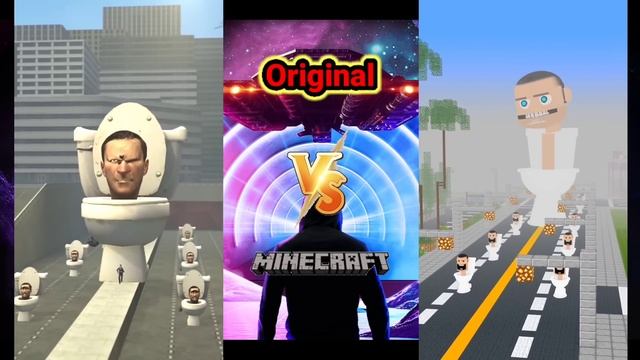 skibidi toilet Original vs Minecraft (#6) @DaFuqBoom смотреть онлайн