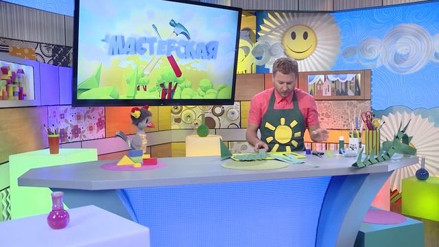 Динозавр-шапка своими руками - Поделки для детей - Мастерская - С добрым утром, малыши! смотреть онлайн