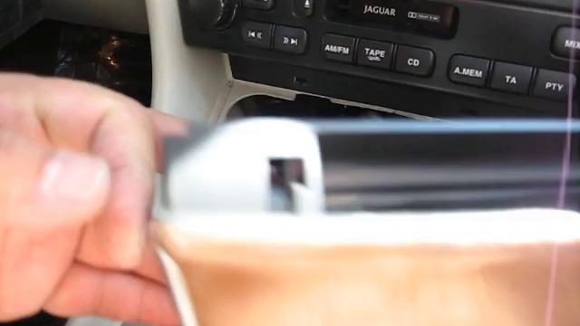 How to Remove Radio / Display / Navigation from Jaguar X Type 2002 for Repair. смотреть онлайн