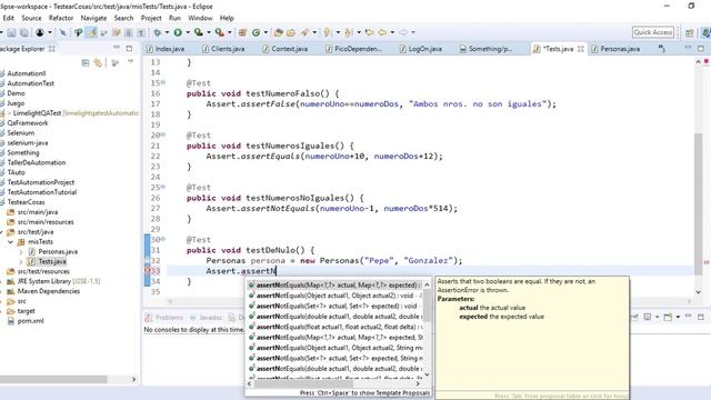Selenium con Java Capítulo 10: AssertNull y AssertNotNull смотреть онлайн