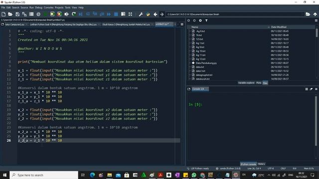 Latihan Membuat Program Kimia Menggunakan Python 3.8 - Spyder (Part 10) смотреть онлайн