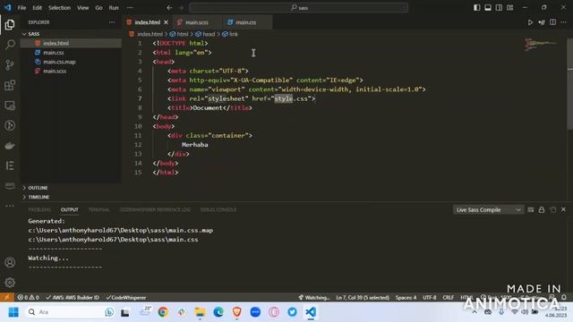 Visual Studio Code'da Live Sass Compiler ile Anlık Derleme ve Örnek Uygulama смотреть онлайн