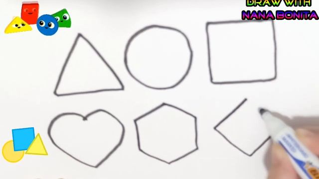 Bolalar uchun shakllarni chizish/Drawing Shapes for Kids/Рисование фигур для детей/Formen zeichnen смотреть онлайн
