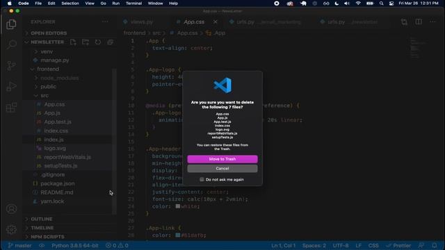 Django & React Newsletter Signup App - ActiveCampaign API | Part 3 - Project Setup смотреть онлайн