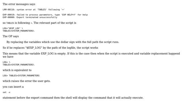 Databases: Running Oracle Export Utility within a Shell script (2 Solutions!!) смотреть онлайн