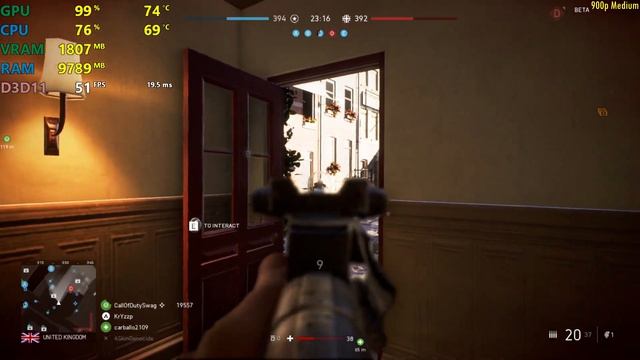 GTX 950 | BATTLEFIELD V / 5 - 1080p, 900p, 720p - Low & Medium settings смотреть онлайн