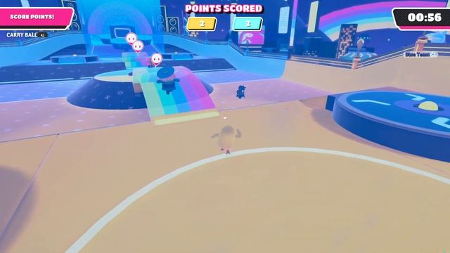 Fall Guys - Basketfall, team showdown! Get the golden basketball and slam dunk it! смотреть онлайн