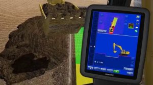 Как работает 3D система на экскаваторе при разработке траншеи