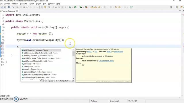 Vector Class | Legacy Class | Collection Framework in Java | Venugopal Narsingoju смотреть онлайн