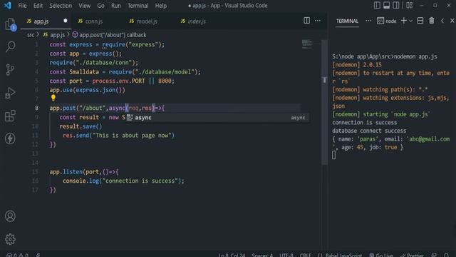 REST API Data Save in MongoDB Compass || REST API Tutorial 2022 смотреть онлайн