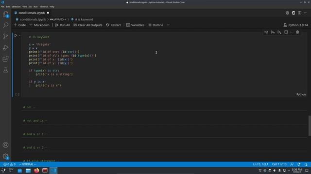 Python Conditionals смотреть онлайн
