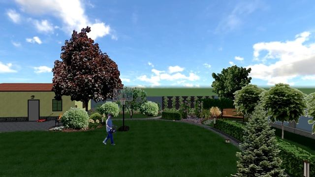 Ландшафтный дизайн. Проект 15 соток. Киево - Святошинский р-н. смотреть онлайн