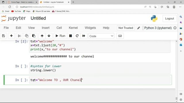 lower method| python strings| string method|python complete tutorial for beginners #jupyternotebook смотреть онлайн