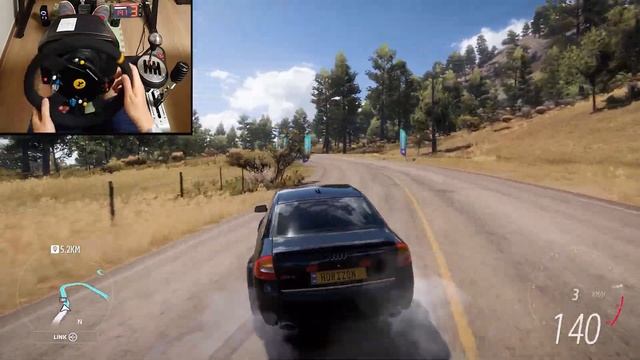 AUDI RS6 Power drifting (Steering Wheel Thrustmaster TS-PC ) Forza Horizon 5 Gameplay (4k) смотреть онлайн