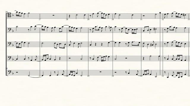 De la mia cruda sorte - Orazio Vecchi for Trombone Quintet смотреть онлайн