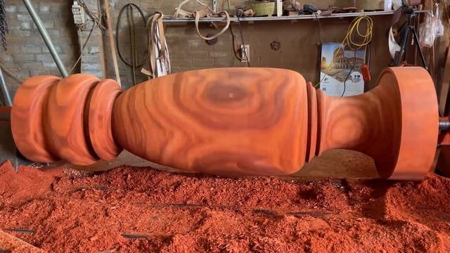 Woodworking Large Extremely DANGEROUS || HORROR Woodturning || Skills Working With Giant Wood Lathe смотреть онлайн