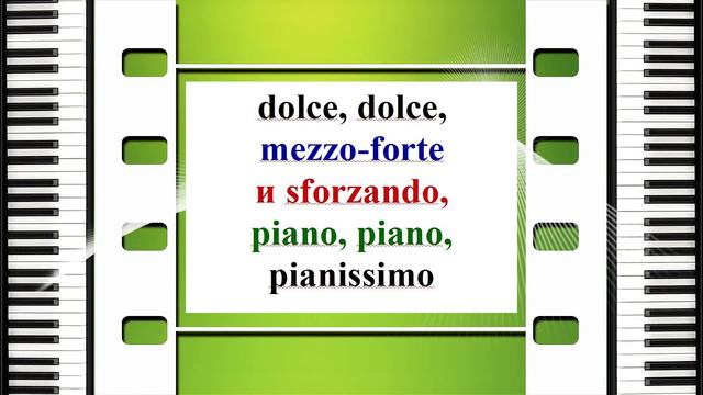 Упражнение на изучение музыкальных терминов