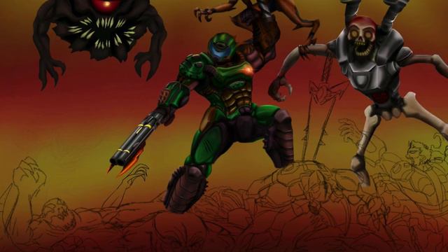 DOOM ETERNAL speedpaint смотреть онлайн