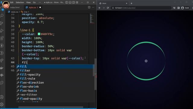 ⚛️ How To Make Atom Animation using HTML & CSS: A Quick & Easy Guide смотреть онлайн