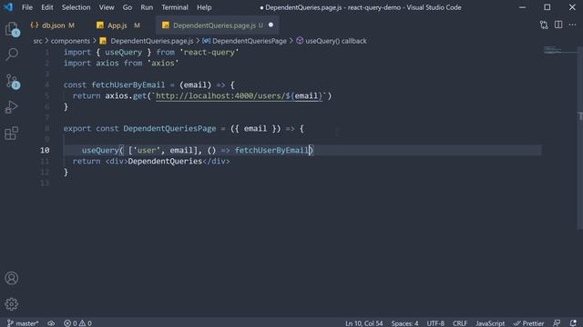 React Query Tutorial - 17 - Dependent Queries смотреть онлайн