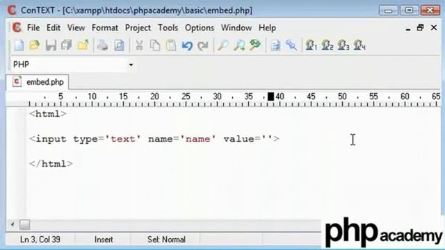 How to Embed PHP Code inside HTML Code [Hindi] смотреть онлайн