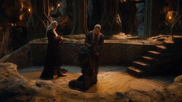 Король Трандуил допрашивает орка. HD смотреть онлайн