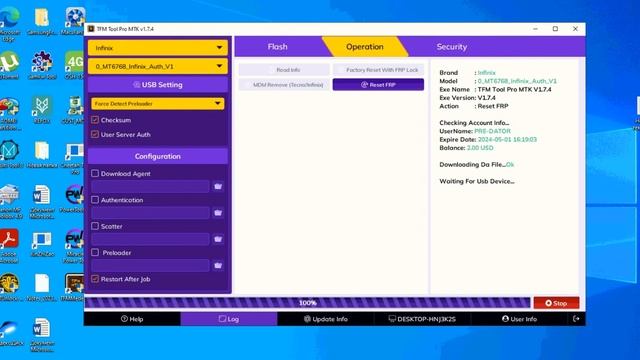Infinix NOTE 30i (X6716) FRP Done Via TFM TOOL PRO