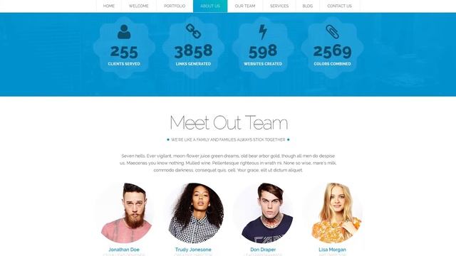 Sansa - One Page Responsive WordPress Theme смотреть онлайн