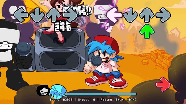 Friday Night Funkin' VS Tankman HD FULL WEEK + Cutscenes (FNF HD Mod/Hard) (Week 7/Pico HD) смотреть онлайн