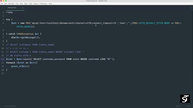 تعلم ال PHP Data Object الدرس الخامس : كيفيه اختيار البيانات من قاعده البيانات смотреть онлайн