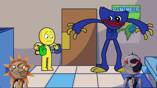 SUN And MOON REACT To ORIGIN OF MOMMY LONG LEGS.exe - GameToons Animation