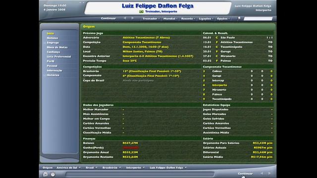 Pré Temporada 2008 - Modo Carreira Football Manager - T4Ep151 смотреть онлайн