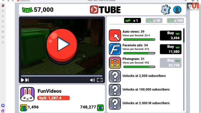 ?!Tube Clicker-ПЕРВЫЕ ПОДПИСЧИКИ И ДЕНЬГИ-кликер!? смотреть онлайн